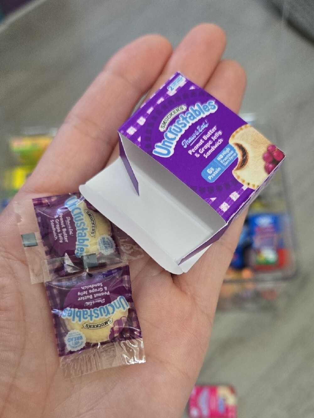 Smucker's Uncrustables Purple Mini Toy Box - Pretend Play - Picture 2 of 2
